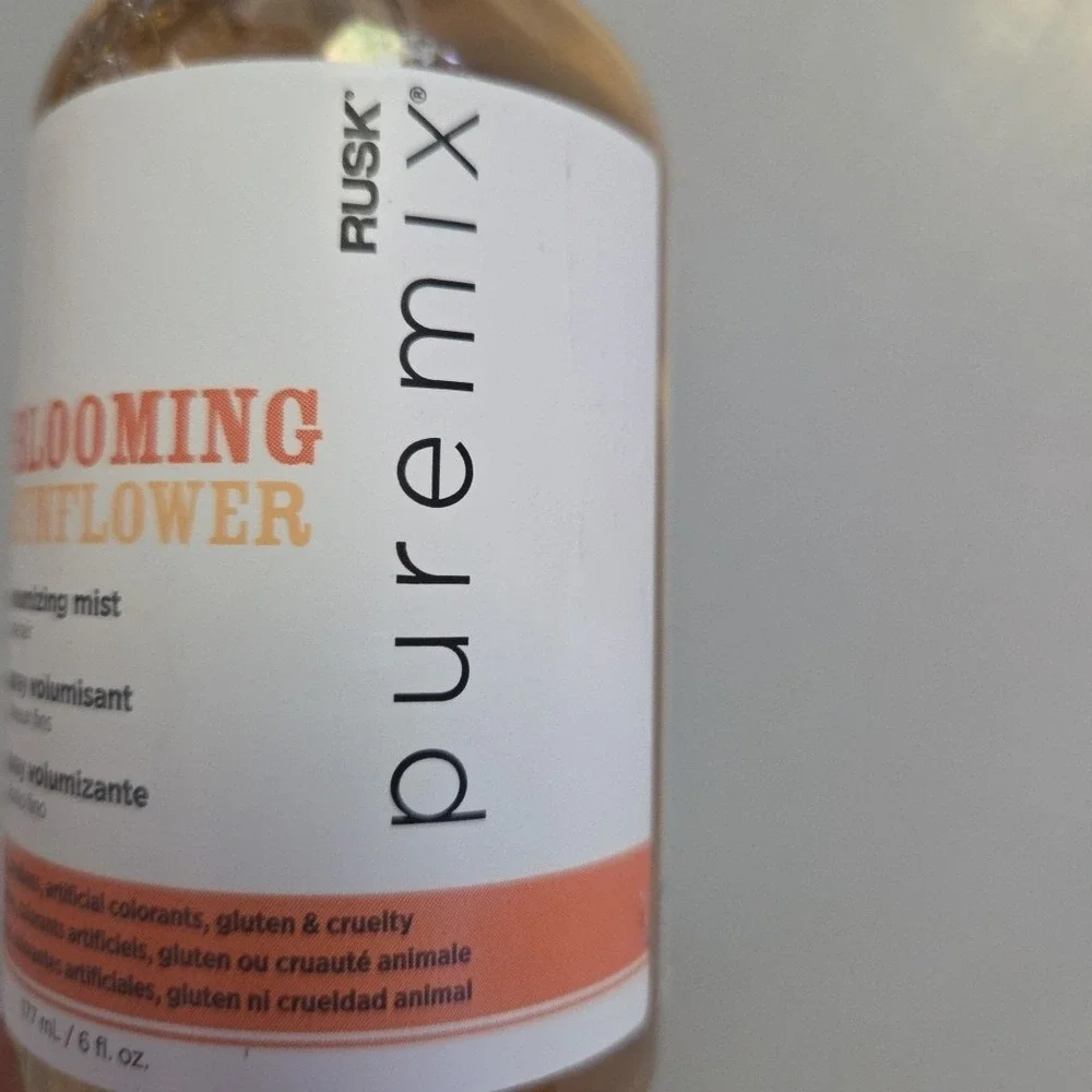 Rusk Puremix Blooming Sunflower Volumizing‎ Mist for Fine Hair 6 oz
